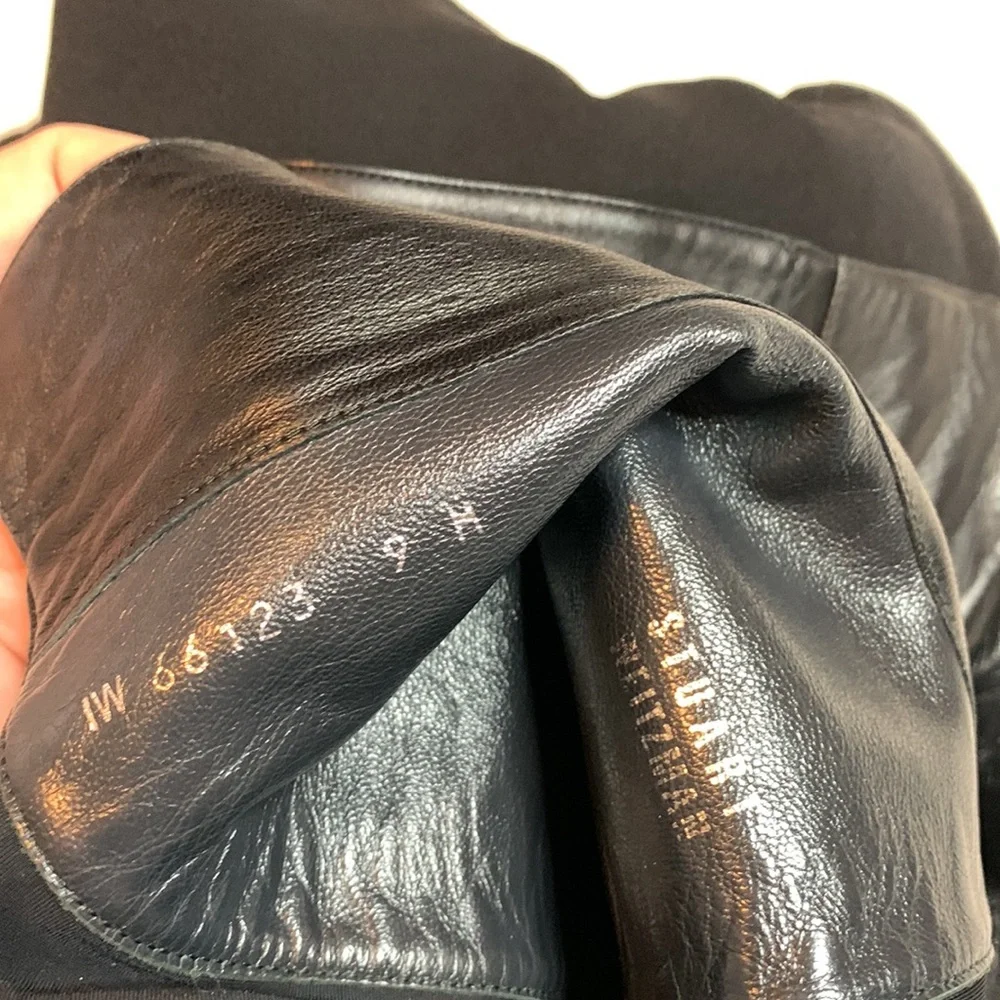 Stuart Weitzman 5050 OTK Over the Knee Black Boots, Size 9M